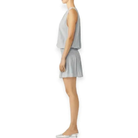 Ramy Brook Paris Drop Waist Sleeveless Pleated Mini Dress Lightweight Event XS - Picture 8 of 16